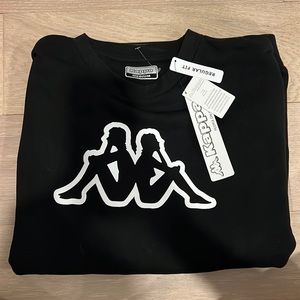 Kappa; Size M; Sweatshirt; black with white decal